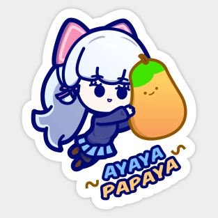 ayaka (ayaya papaya) | (fan-art by smoomaru) Sticker